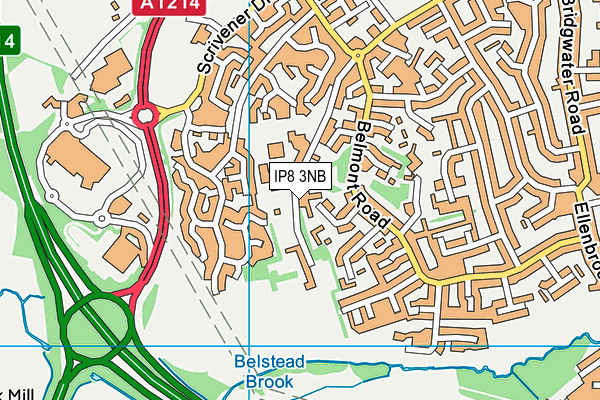 IP8 3NB map - OS VectorMap District (Ordnance Survey) IP8 3NB map - OS VectorMap District (Ordnance Survey)