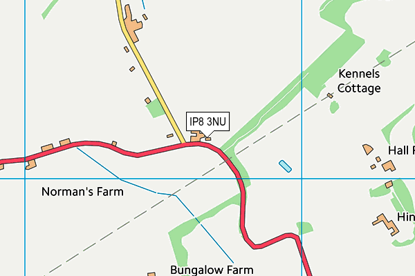 IP8 3NU map - OS VectorMap District (Ordnance Survey) IP8 3NU map - OS VectorMap District (Ordnance Survey)