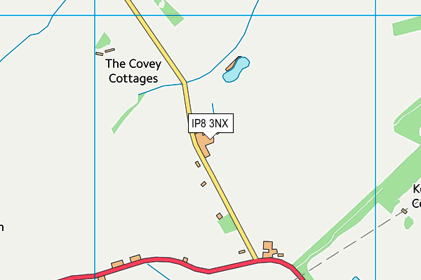 IP8 3NX map - OS VectorMap District (Ordnance Survey) IP8 3NX map - OS VectorMap District (Ordnance Survey)