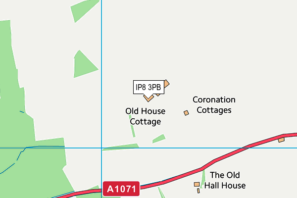 IP8 3PB map - OS VectorMap District (Ordnance Survey) IP8 3PB map - OS VectorMap District (Ordnance Survey)