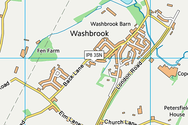 IP8 3SN map - OS VectorMap District (Ordnance Survey) IP8 3SN map - OS VectorMap District (Ordnance Survey)