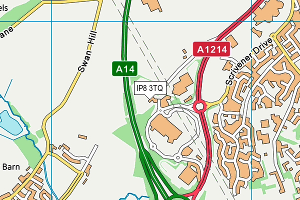 IP8 3TQ map - OS VectorMap District (Ordnance Survey) IP8 3TQ map - OS VectorMap District (Ordnance Survey)