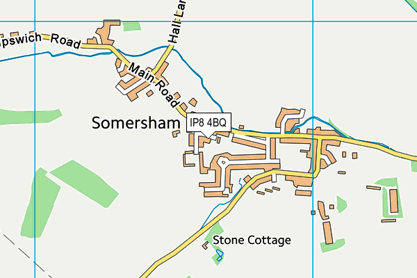 IP8 4BQ map - OS VectorMap District (Ordnance Survey) IP8 4BQ map - OS VectorMap District (Ordnance Survey)
