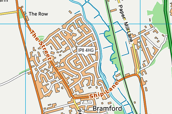 IP8 4HG map - OS VectorMap District (Ordnance Survey) IP8 4HG map - OS VectorMap District (Ordnance Survey)