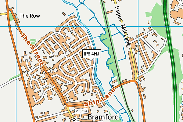 IP8 4HJ map - OS VectorMap District (Ordnance Survey) IP8 4HJ map - OS VectorMap District (Ordnance Survey)