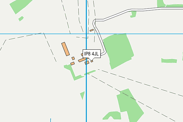 IP8 4JL map - OS VectorMap District (Ordnance Survey) IP8 4JL map - OS VectorMap District (Ordnance Survey)