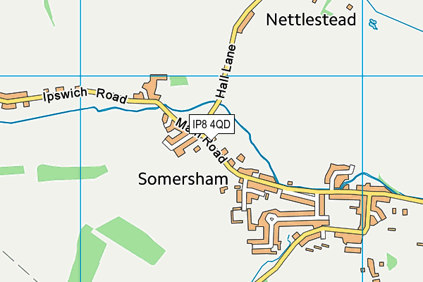 IP8 4QD map - OS VectorMap District (Ordnance Survey) IP8 4QD map - OS VectorMap District (Ordnance Survey)