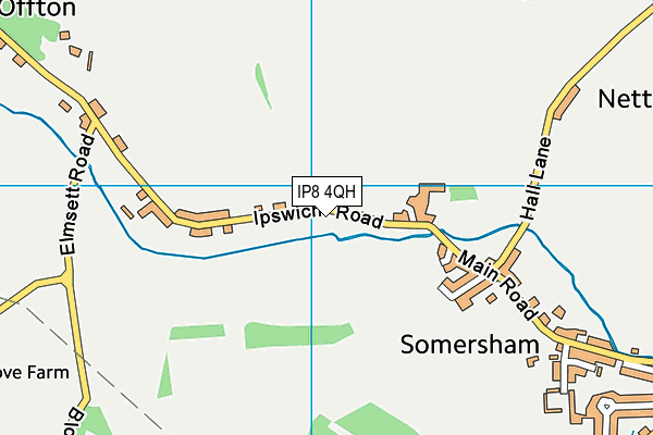 IP8 4QH map - OS VectorMap District (Ordnance Survey) IP8 4QH map - OS VectorMap District (Ordnance Survey)