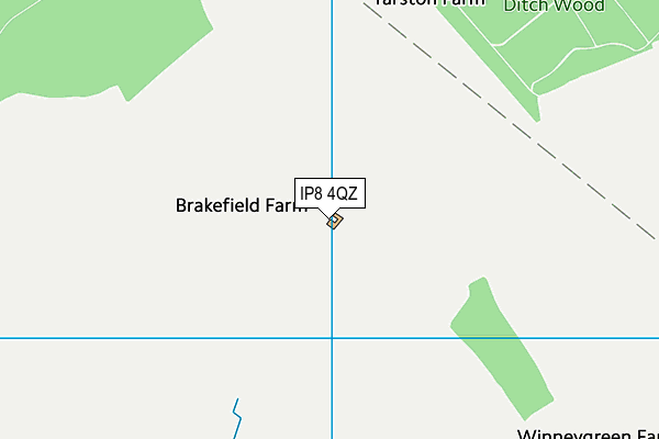 IP8 4QZ map - OS VectorMap District (Ordnance Survey) IP8 4QZ map - OS VectorMap District (Ordnance Survey)