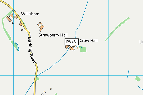IP8 4SJ map - OS VectorMap District (Ordnance Survey) IP8 4SJ map - OS VectorMap District (Ordnance Survey)