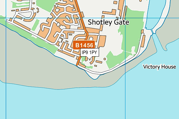 IP9 1PY map - OS VectorMap District (Ordnance Survey)