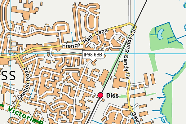 IP98 6BB map - OS VectorMap District (Ordnance Survey) IP98 6BB map - OS VectorMap District (Ordnance Survey)