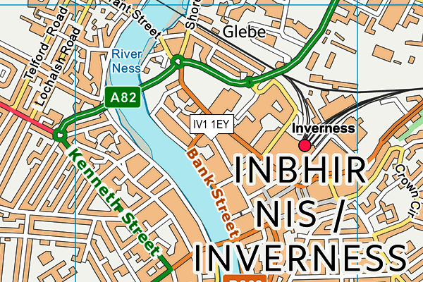 IV1 1EY map - OS VectorMap District (Ordnance Survey) IV1 1EY map - OS VectorMap District (Ordnance Survey)