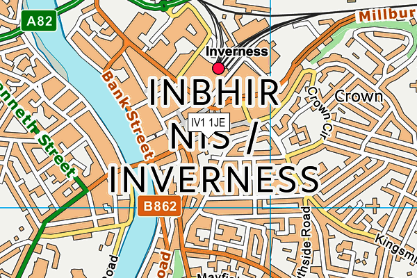 IV1 1JE map - OS VectorMap District (Ordnance Survey) IV1 1JE map - OS VectorMap District (Ordnance Survey)