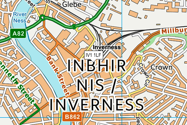 IV1 1LF map - OS VectorMap District (Ordnance Survey) IV1 1LF map - OS VectorMap District (Ordnance Survey)
