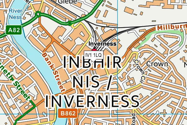 IV1 1LQ map - OS VectorMap District (Ordnance Survey) IV1 1LQ map - OS VectorMap District (Ordnance Survey)