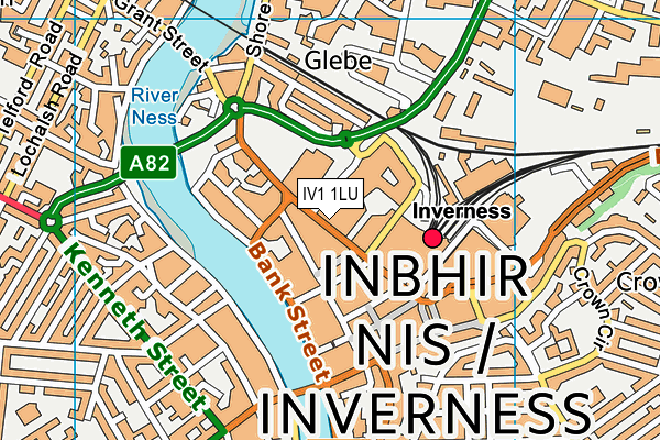 IV1 1LU map - OS VectorMap District (Ordnance Survey) IV1 1LU map - OS VectorMap District (Ordnance Survey)