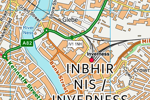 IV1 1NH map - OS VectorMap District (Ordnance Survey)