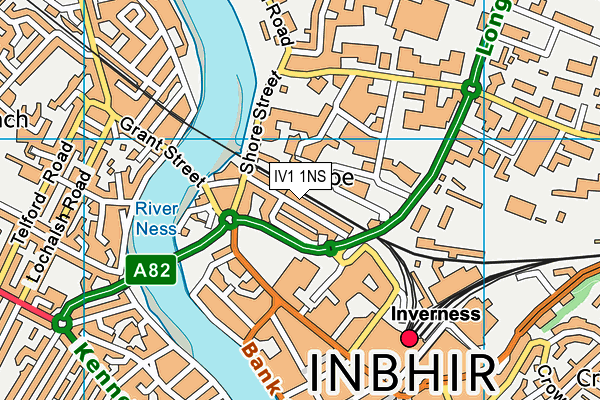 IV1 1NS map - OS VectorMap District (Ordnance Survey) IV1 1NS map - OS VectorMap District (Ordnance Survey)