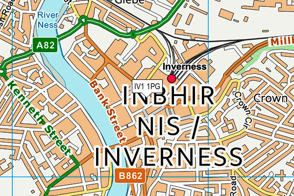 IV1 1PG map - OS VectorMap District (Ordnance Survey) IV1 1PG map - OS VectorMap District (Ordnance Survey)