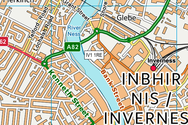 IV1 1RE map - OS VectorMap District (Ordnance Survey) IV1 1RE map - OS VectorMap District (Ordnance Survey)