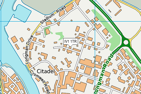 IV1 1TR map - OS VectorMap District (Ordnance Survey) IV1 1TR map - OS VectorMap District (Ordnance Survey)