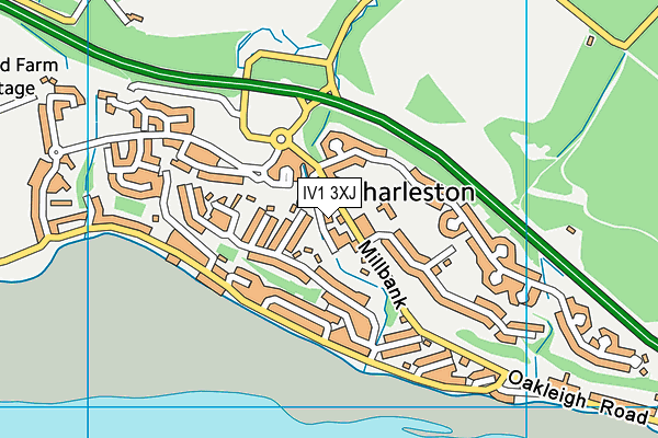 IV1 3XJ map - OS VectorMap District (Ordnance Survey) IV1 3XJ map - OS VectorMap District (Ordnance Survey)