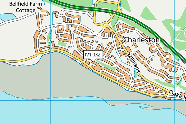 IV1 3XZ map - OS VectorMap District (Ordnance Survey) IV1 3XZ map - OS VectorMap District (Ordnance Survey)