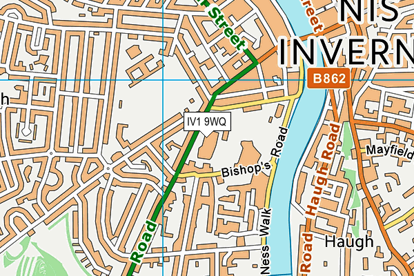 IV1 9WQ map - OS VectorMap District (Ordnance Survey) IV1 9WQ map - OS VectorMap District (Ordnance Survey)