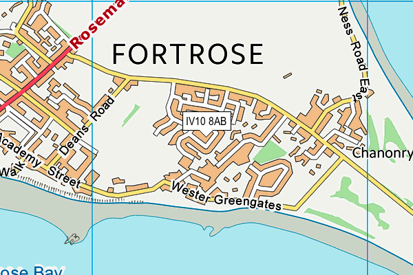 IV10 8AB map - OS VectorMap District (Ordnance Survey)