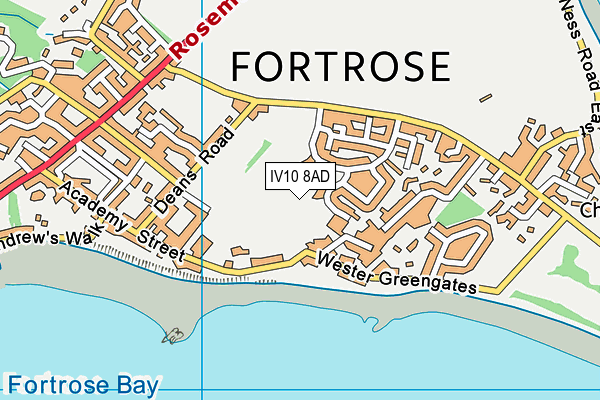 IV10 8AD map - OS VectorMap District (Ordnance Survey)