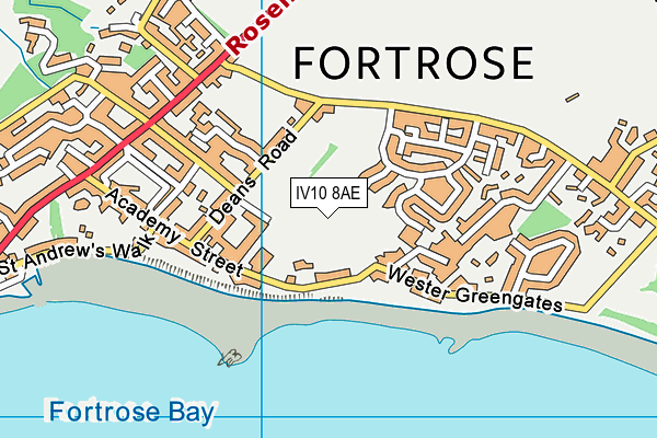 IV10 8AE map - OS VectorMap District (Ordnance Survey)