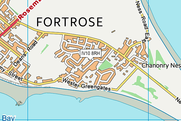 IV10 8RH map - OS VectorMap District (Ordnance Survey)