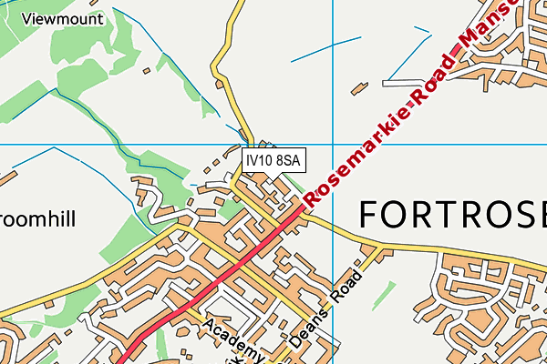 IV10 8SA map - OS VectorMap District (Ordnance Survey)