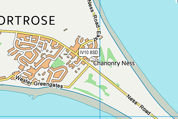 IV10 8SD map - OS VectorMap District (Ordnance Survey)
