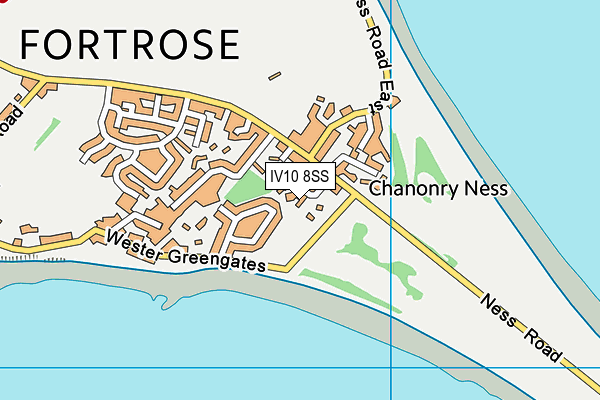 IV10 8SS map - OS VectorMap District (Ordnance Survey)