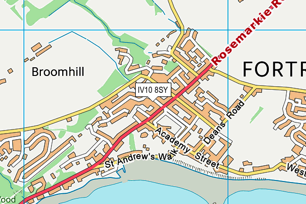 IV10 8SY map - OS VectorMap District (Ordnance Survey)