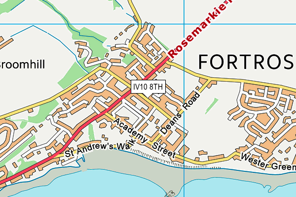 IV10 8TH map - OS VectorMap District (Ordnance Survey)