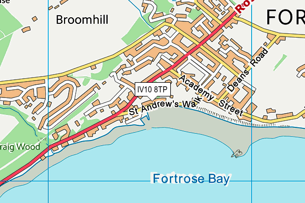 IV10 8TP map - OS VectorMap District (Ordnance Survey)