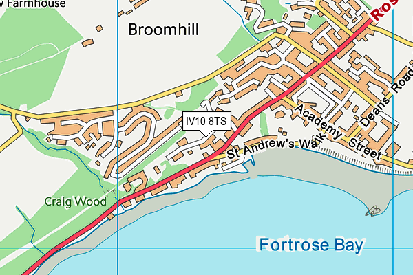 IV10 8TS map - OS VectorMap District (Ordnance Survey)
