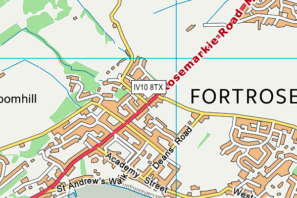 IV10 8TX map - OS VectorMap District (Ordnance Survey) IV10 8TX map - OS VectorMap District (Ordnance Survey)