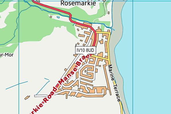 IV10 8UD map - OS VectorMap District (Ordnance Survey)