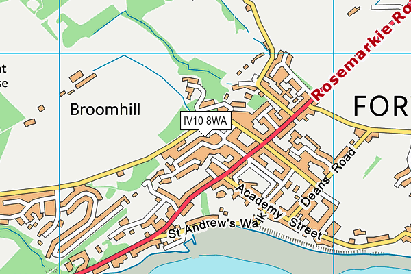 IV10 8WA map - OS VectorMap District (Ordnance Survey)