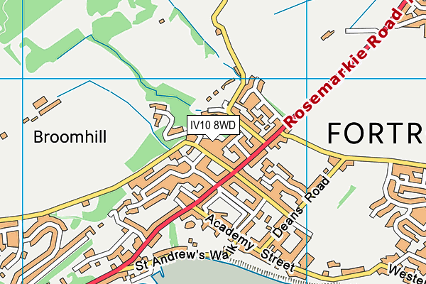 IV10 8WD map - OS VectorMap District (Ordnance Survey)
