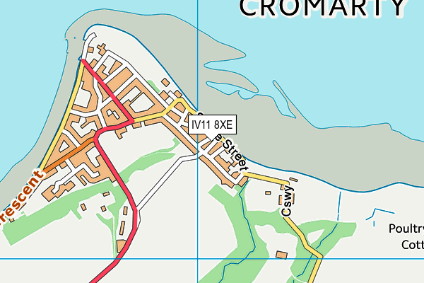IV11 8XE map - OS VectorMap District (Ordnance Survey)