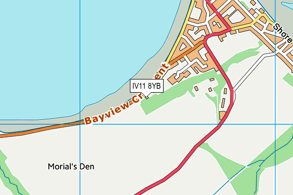IV11 8YB map - OS VectorMap District (Ordnance Survey) IV11 8YB map - OS VectorMap District (Ordnance Survey)