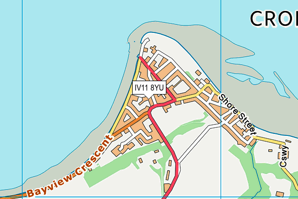 IV11 8YU map - OS VectorMap District (Ordnance Survey)