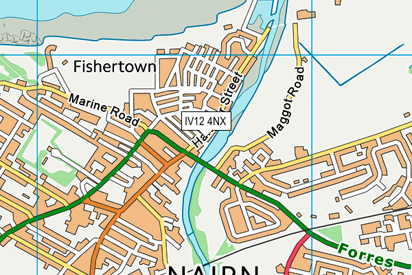 IV12 4NX map - OS VectorMap District (Ordnance Survey) IV12 4NX map - OS VectorMap District (Ordnance Survey)