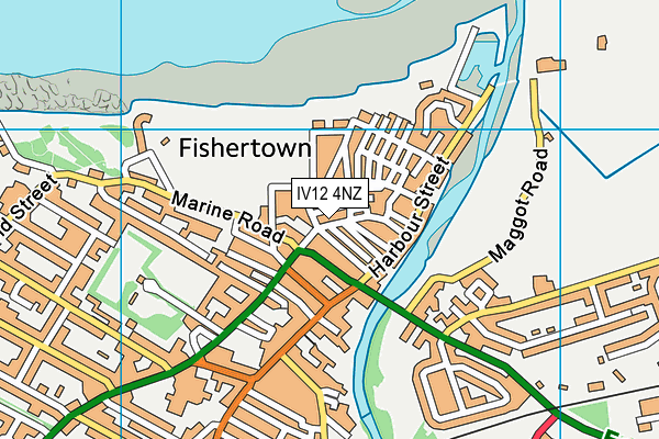 IV12 4NZ map - OS VectorMap District (Ordnance Survey) IV12 4NZ map - OS VectorMap District (Ordnance Survey)
