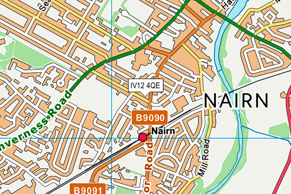 IV12 4QE map - OS VectorMap District (Ordnance Survey) IV12 4QE map - OS VectorMap District (Ordnance Survey)